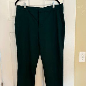 Zara Women's Cigarette Suit Pants - Bottle Green - Sz 10
